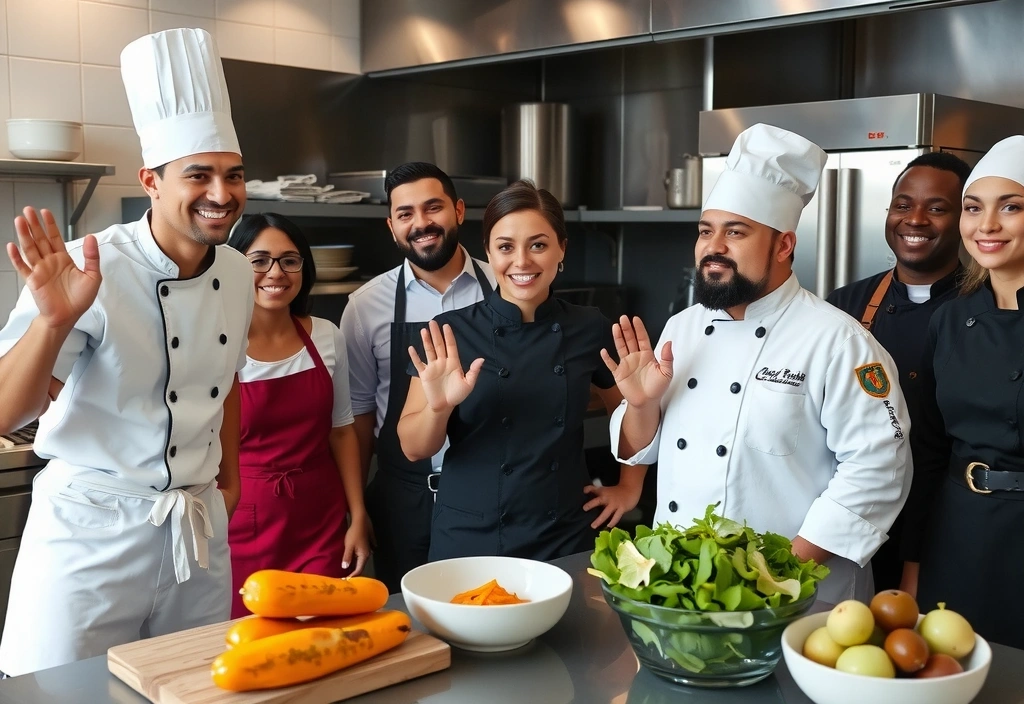 Équipe souriante de Lyonchef prête à aider les clients