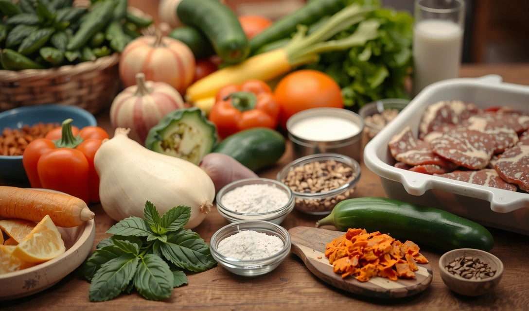 Ingrédients frais utilisés dans les produits Lyonchef