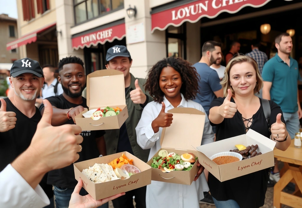 Avis clients satisfaits partageant leurs expériences avec Lyonchef