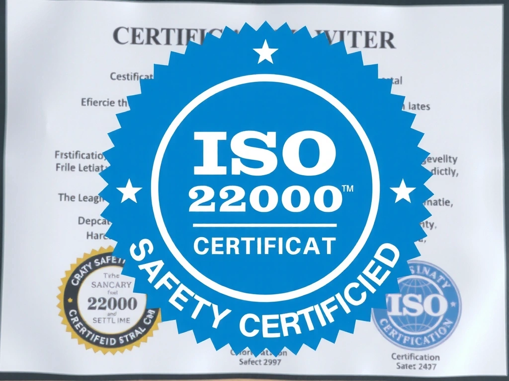 Badge ISO 22000 pour la sécurité alimentaire de Lyonchef