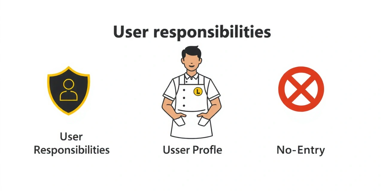 Image représentant les responsabilités des utilisateurs sur le site Lyonchef